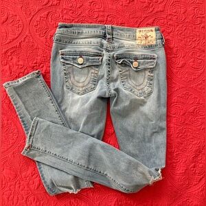 True Religion Women's Light Blue Skinny Jeans